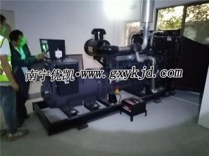 2023年11月18日，250KW上柴發電機組交付某工地使用